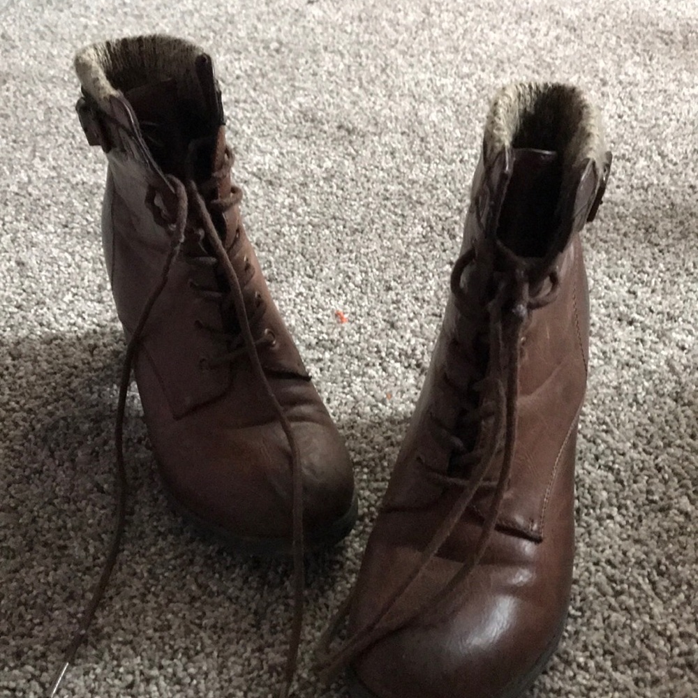 Cute brown booties